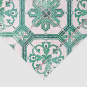  ontkoppeling van de groene Tegel van Floral Delft Tissuepapier (Detail)