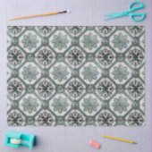ontkoppeling van de groene Tegel van Floral Delft Tissuepapier (Craft)