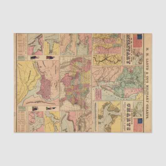  ontkoppeling van de militaire strategische kaart  tissuepapier (Voorkant)