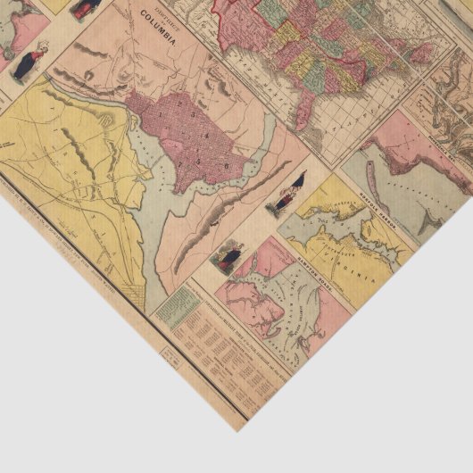  ontkoppeling van de militaire strategische kaart  tissuepapier (Detail)