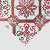  ontkoppeling van de rode Tegel van Floral Delft Tissuepapier (Detail)