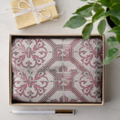 ontkoppeling van de Tegel Floral Delft Pink Tissuepapier (Geschenk)