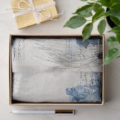 ontkoppeling van de vogelsoorten in het blauw Ant Tissuepapier (Geschenk)