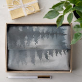 Ontkoppeling van de Waterverf Elk Misty Mountains Tissuepapier (Geschenk)