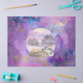 Ontkoppeling van dromen en Paarse gouden Bunnies Tissuepapier (Craft)