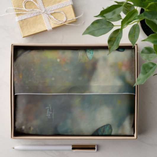 Ontkoppeling van Emerald Dragonfy Tissuepapier (Geschenk)