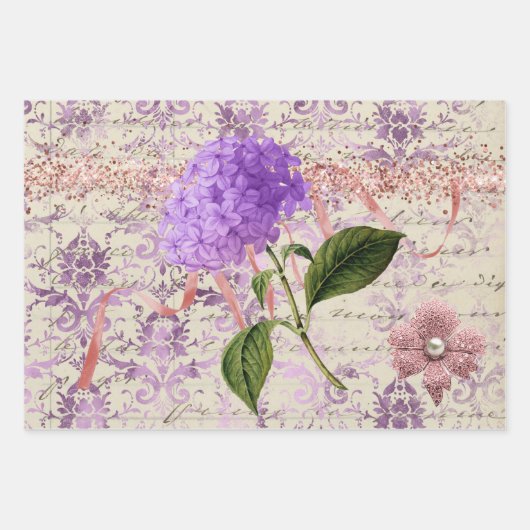 Ontkoppeling van ephemeral Floral Inpakpapier Vel (Voorkant 2)