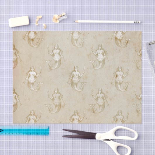  ontkoppeling van Fantasy Mermaid Tissuepapier (Craft)