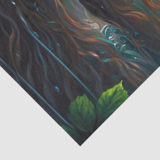 Ontkoppeling van Fantasy Rainbow Fairy Girl Tissuepapier (Detail)