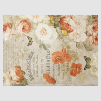 Ontkoppeling van  flora en ephemera tissuepapier
