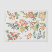  ontkoppeling van Floral Bird Tissuepapier (Voorkant)