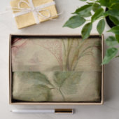 ontkoppeling van Floral Bouquet Script Ephemera Tissuepapier (Geschenk)