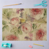 ontkoppeling van Floral Bouquet Script Ephemera Tissuepapier (Craft)