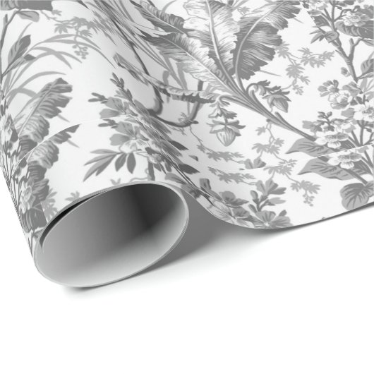  ontkoppeling van Floral Chinoiserie Cadeaupapier (Rol Hoek)