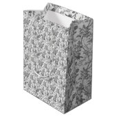 ontkoppeling van Floral Chinoiserie Medium Cadeauzakje (Achterkant Gekanteld)