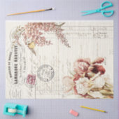 Ontkoppeling van Floral Ephemera Tissuepapier (Craft)