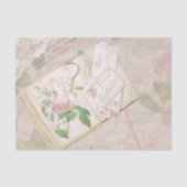 ontkoppeling van Floral French Scrapbook Ephemera Tissuepapier (Voorkant)