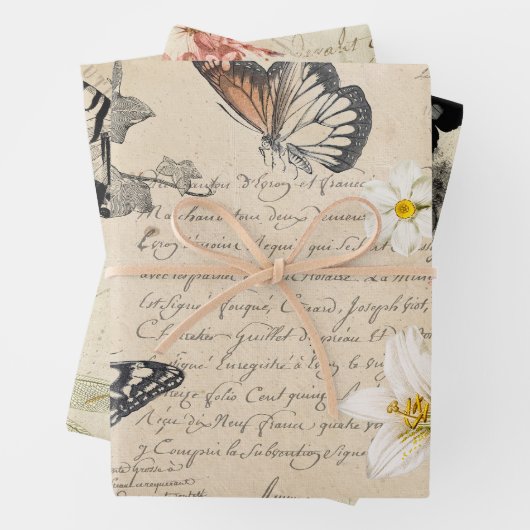  ontkoppeling van Floral Inpakpapier Vel (In situ)