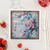 Ontkoppeling van Floral Key Ephemera Servet (Insitu)