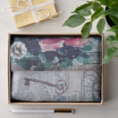 Ontkoppeling van Floral Key Ephemera Tissuepapier (Geschenk)