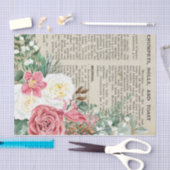 Ontkoppeling van Floral Recipe Tissuepapier (Craft)