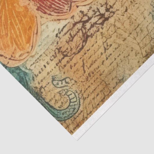  ontkoppeling van Floral Tissuepapier (Detail)