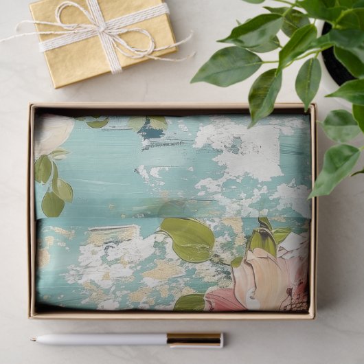  ontkoppeling van Floral Tissuepapier (Geschenk)