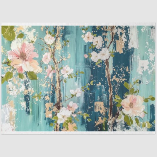  ontkoppeling van Floral Tissuepapier (Voorkant)