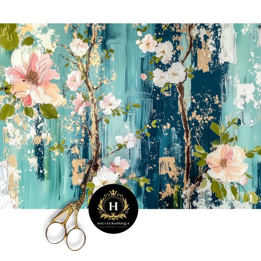  ontkoppeling van Floral Tissuepapier