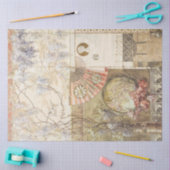 Ontkoppeling van Floral Wisteria en Fan Tissuepapier (Craft)