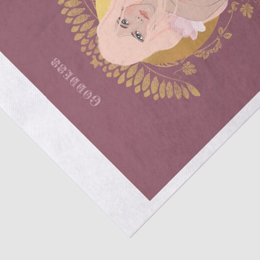 Ontkoppeling van godin Aphrodite Tissuepapier (Detail)