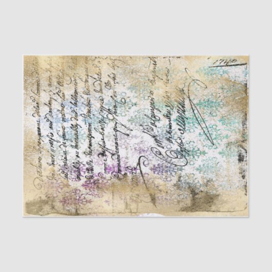 Ontkoppeling van Gold Letter Tissuepapier (Voorkant)