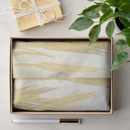 Ontkoppeling van Golden Wheat Field Harvest Tissuepapier (Geschenk)