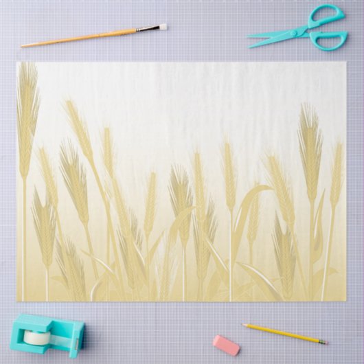 Ontkoppeling van Golden Wheat Field Harvest Tissuepapier (Craft)