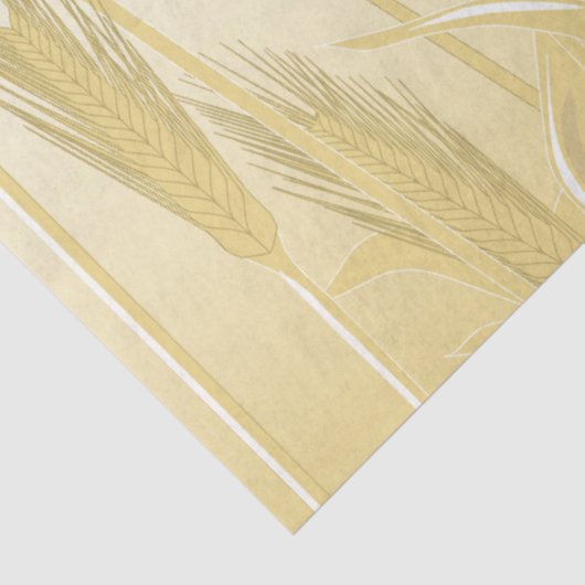 Ontkoppeling van Golden Wheat Field Harvest Tissuepapier (Detail)