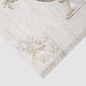 Ontkoppeling van gouden handschrift van Bouquet Tissuepapier (Detail)