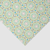 Ontkoppeling van groen Abstract patroonpatroon Tissuepapier (Detail)