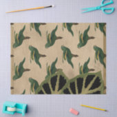 ontkoppeling van groene en gele vogels tissuepapier (Craft)