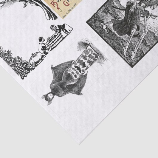 Ontkoppeling van haktmenagerie tissuepapier (Detail)