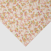 Ontkoppeling van hart en bloemen Valentijns Tissuepapier (Detail)