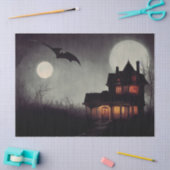 Ontkoppeling van haunted House en Flying Creatpage Tissuepapier (Craft)