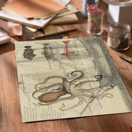  ontkoppeling van het Antiek aan de oceaan Tissuepapier