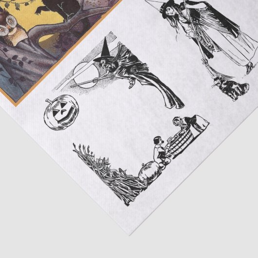 Ontkoppeling van het collectie Halloween Tissuepapier (Detail)