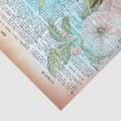  ontkoppeling van het "Floral Humble Dictionary" Tissuepapier (Detail)