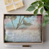 ontkoppeling van het "Floral Humble Dictionary" Tissuepapier (Geschenk)