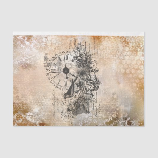 ontkoppeling van het franse ephemera - tijdperk tissuepapier (Voorkant)