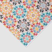 Ontkoppeling van het geometrische Floral Patroon Tissuepapier (Detail)