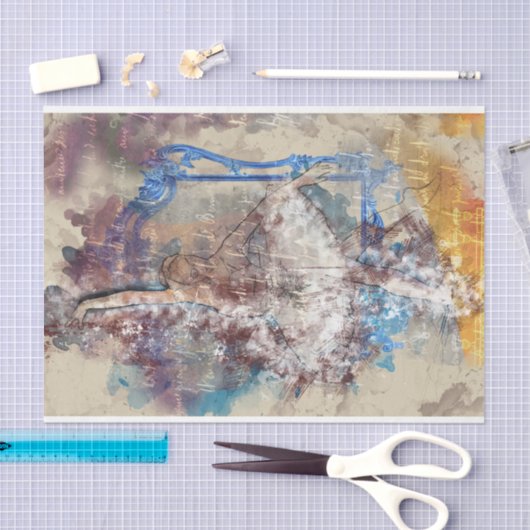 Ontkoppeling van het kunstwerk College Tissuepapier (Craft)