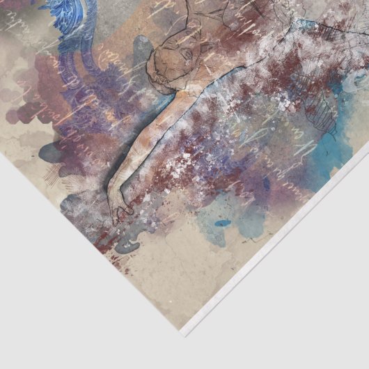 Ontkoppeling van het kunstwerk College Tissuepapier (Detail)