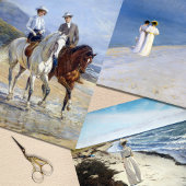  ontkoppeling van het Man van het Victoriaans-ocea Inpakpapier Vel